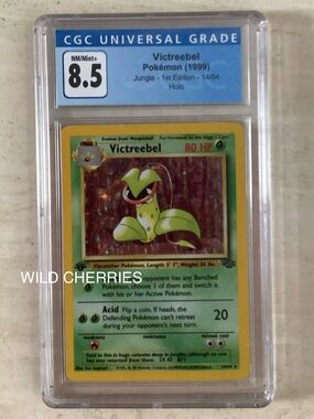 Victreebel 1st Edition 1999 Pokemon Jungle 14/64 Holo Rare CGC 8.5 #14 TCG